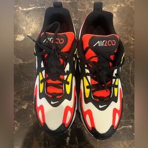 Nike Air Max 200 Big Kids Sneakers - Red, Yellow, and Black